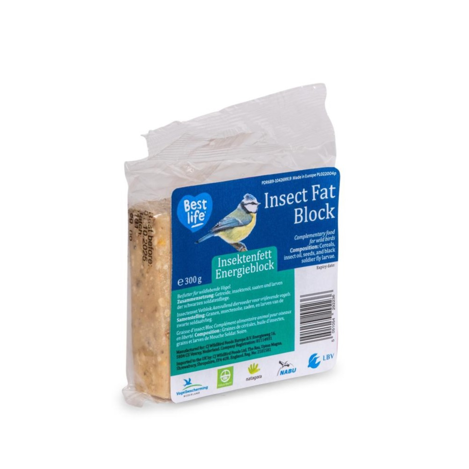Energieblock mit Insektenfett